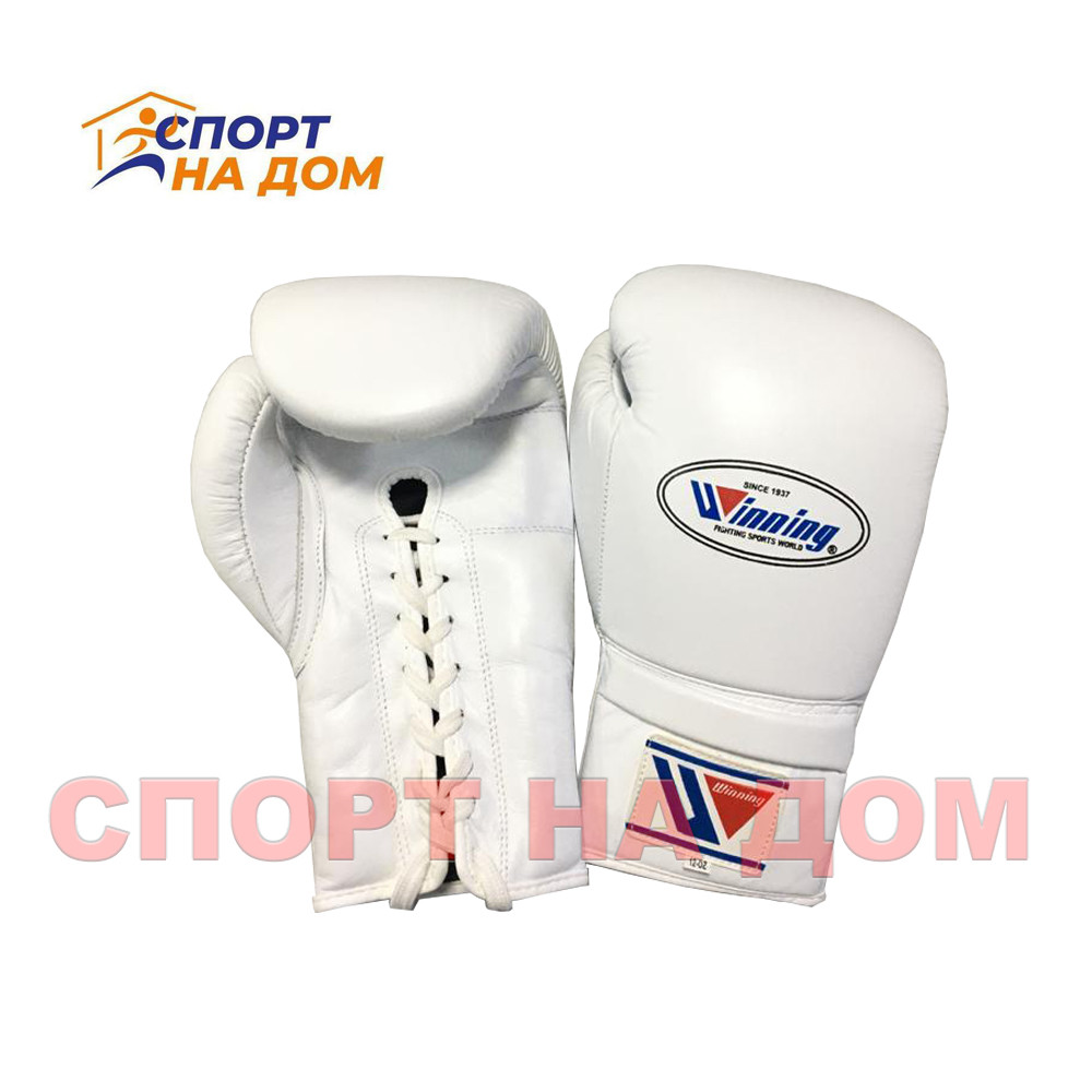 Бокс перчатки Winning (белые) 12 OZ