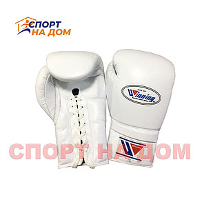 Бокс перчатки Winning (белые) 12 OZ, фото 2