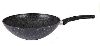 Сковорода WOK 28/9,5см, темный мрамор Кукмара