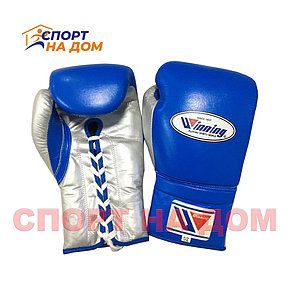 Бокс перчатки Winning (синие) 12 OZ, фото 2