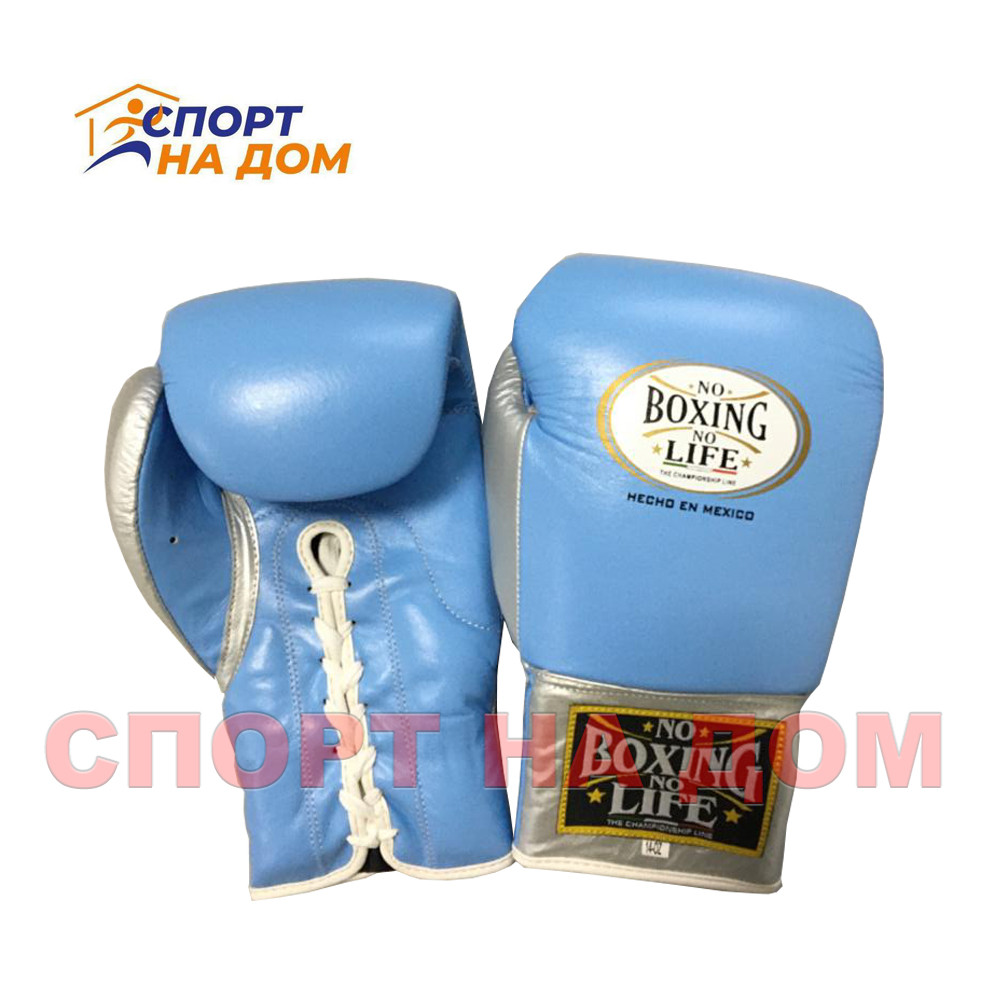 Кожаные боксерские перчатки "No Boxing No Life" 12 OZ