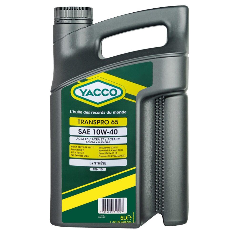 10W40 Transpro 65 (20Л) Моторное масло Yacco - фото 2 - id-p92509472
