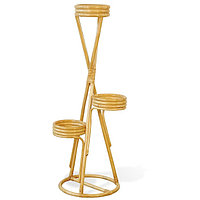 Подставка под цветы, натуральный ротанг, цвет медовый, 15/26