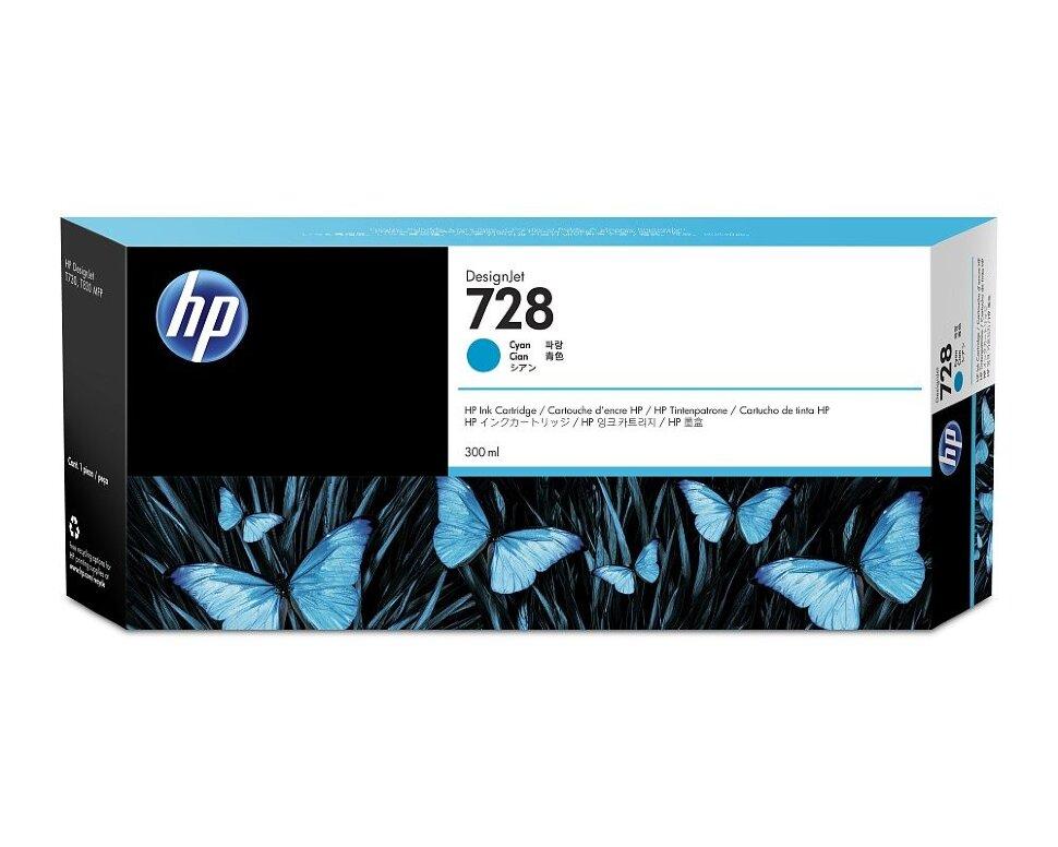 Картридж HP 728 Cyan для DesignJet T730/T830 F9K17A