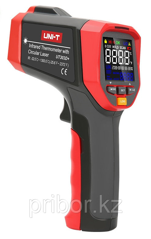 UT303D+ Инфракрасный термометр (пирометр) UNI-T (-32°С +1300°С). Внесен в реестр СИ РК. - фото 1 - id-p92545659