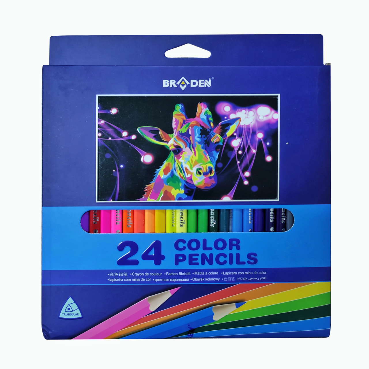 Цветные карандаши BRADEN, 24 цветов - фото 1 - id-p92545711