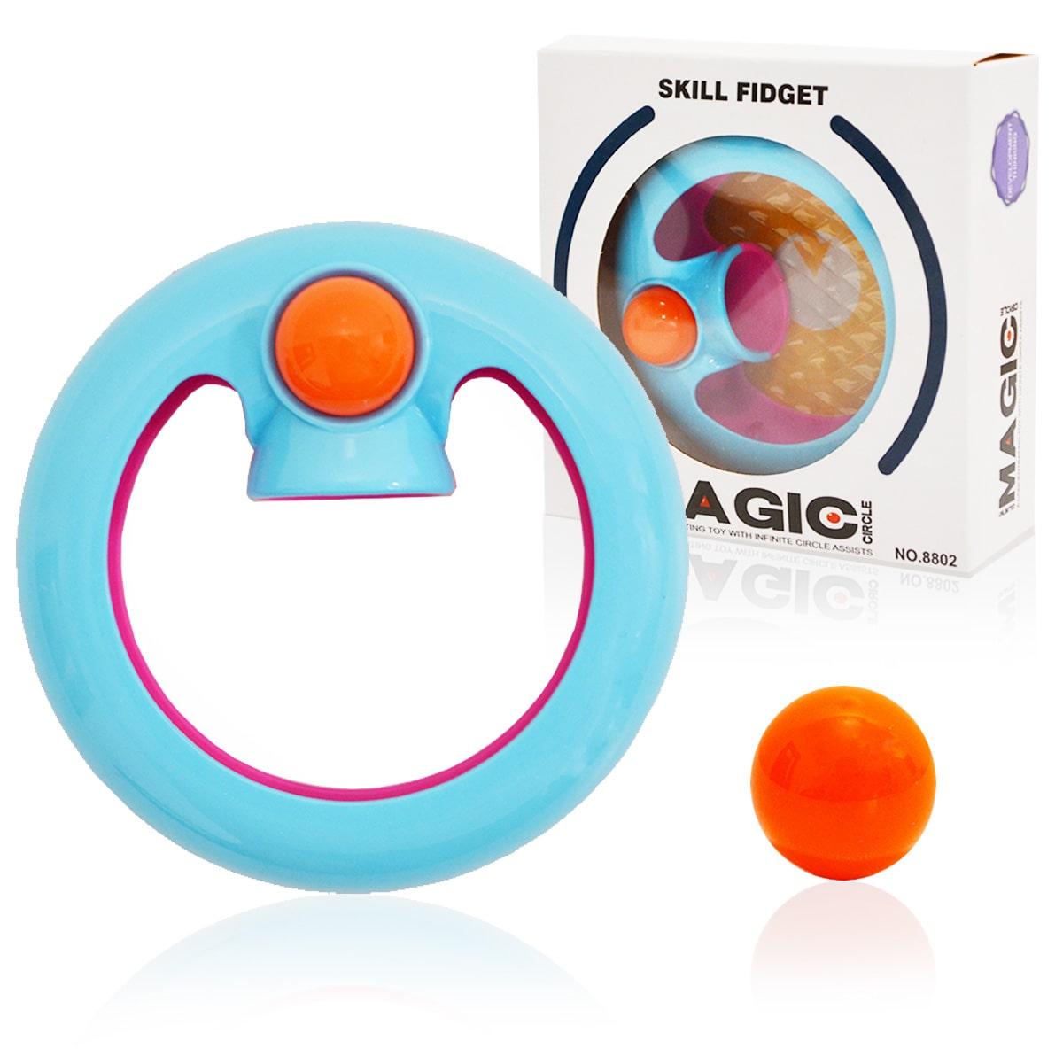 Игрушка антистресс Magic Circle цвета оранжевый, голубой и розовый beat orbit - фото 1 - id-p92545693