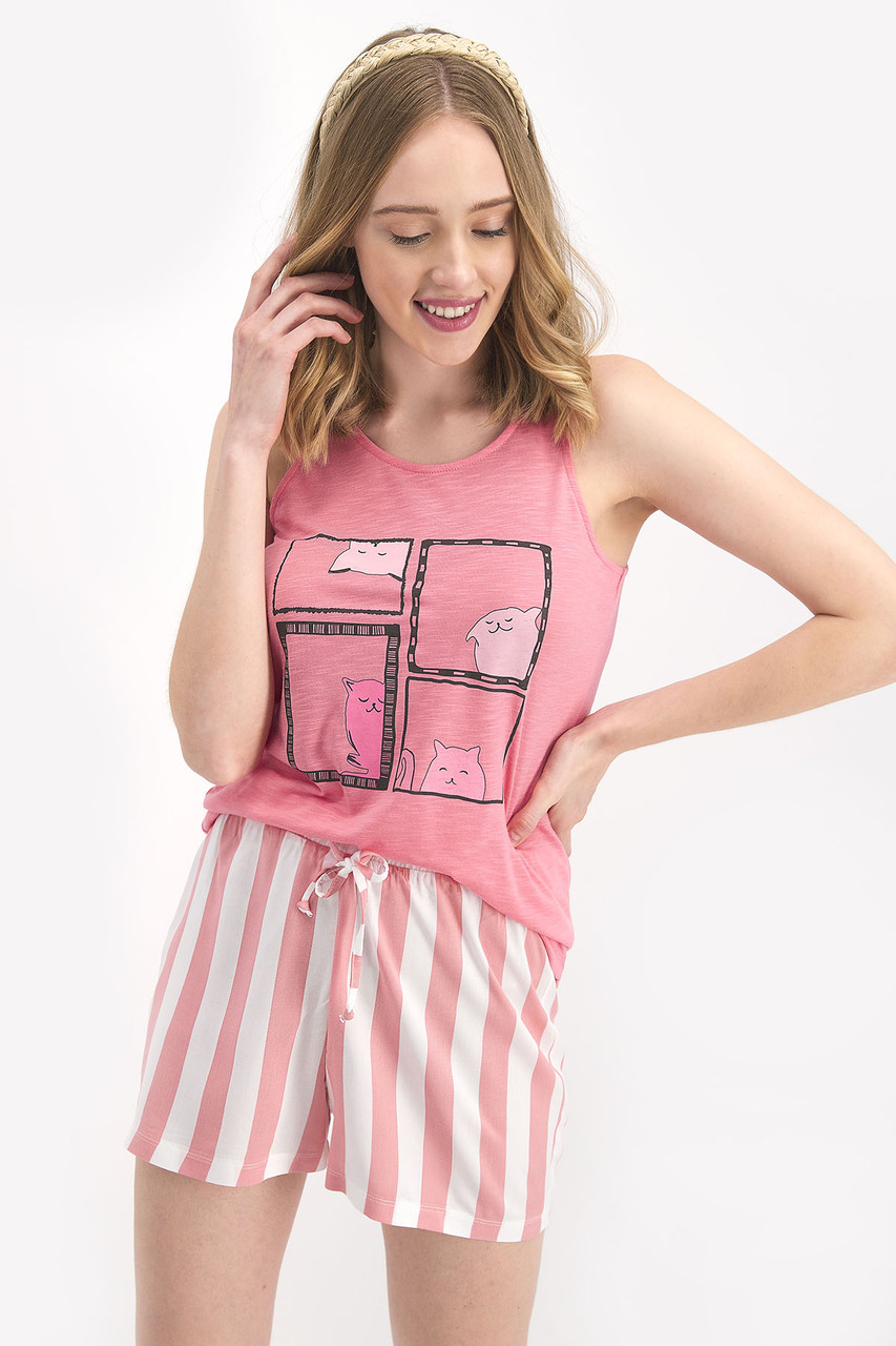 Пижама женская M / 44-46, Розовый - фото 4 - id-p91051772