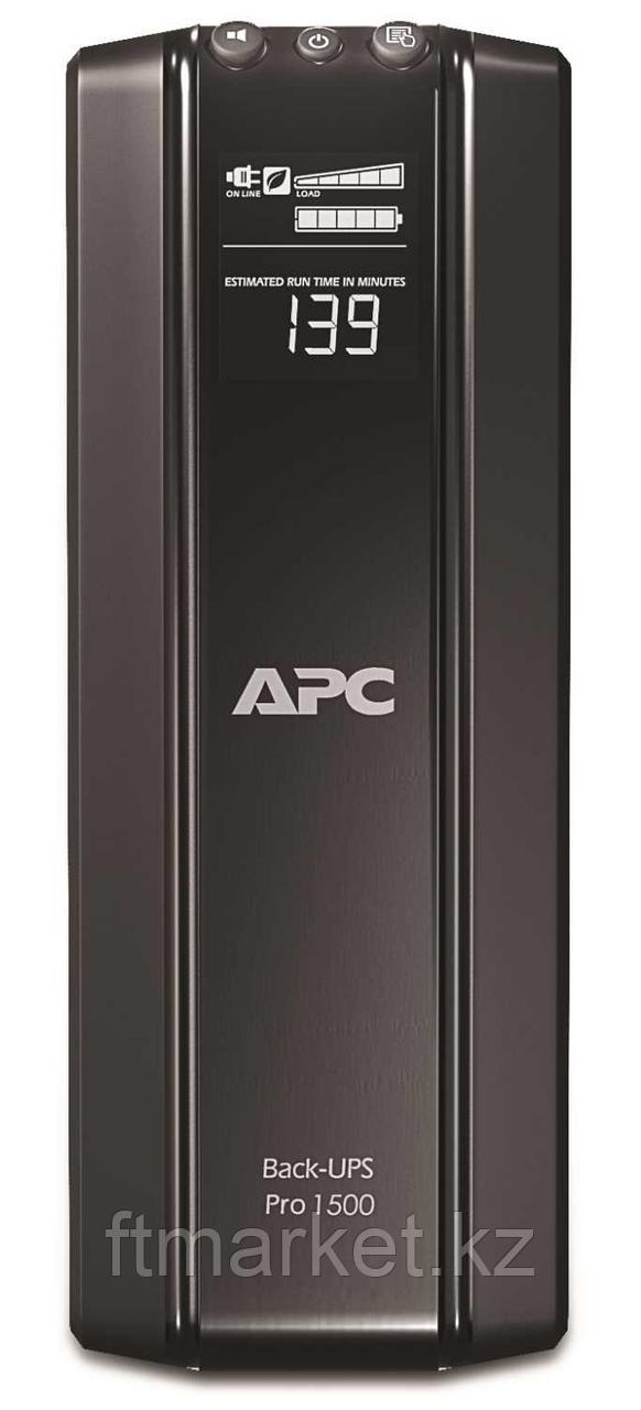 Источник бесперебойного питания APC Back-UPS Pro, Line-Interactive, 1500VA / 865W, Tower, IEC, LCD,