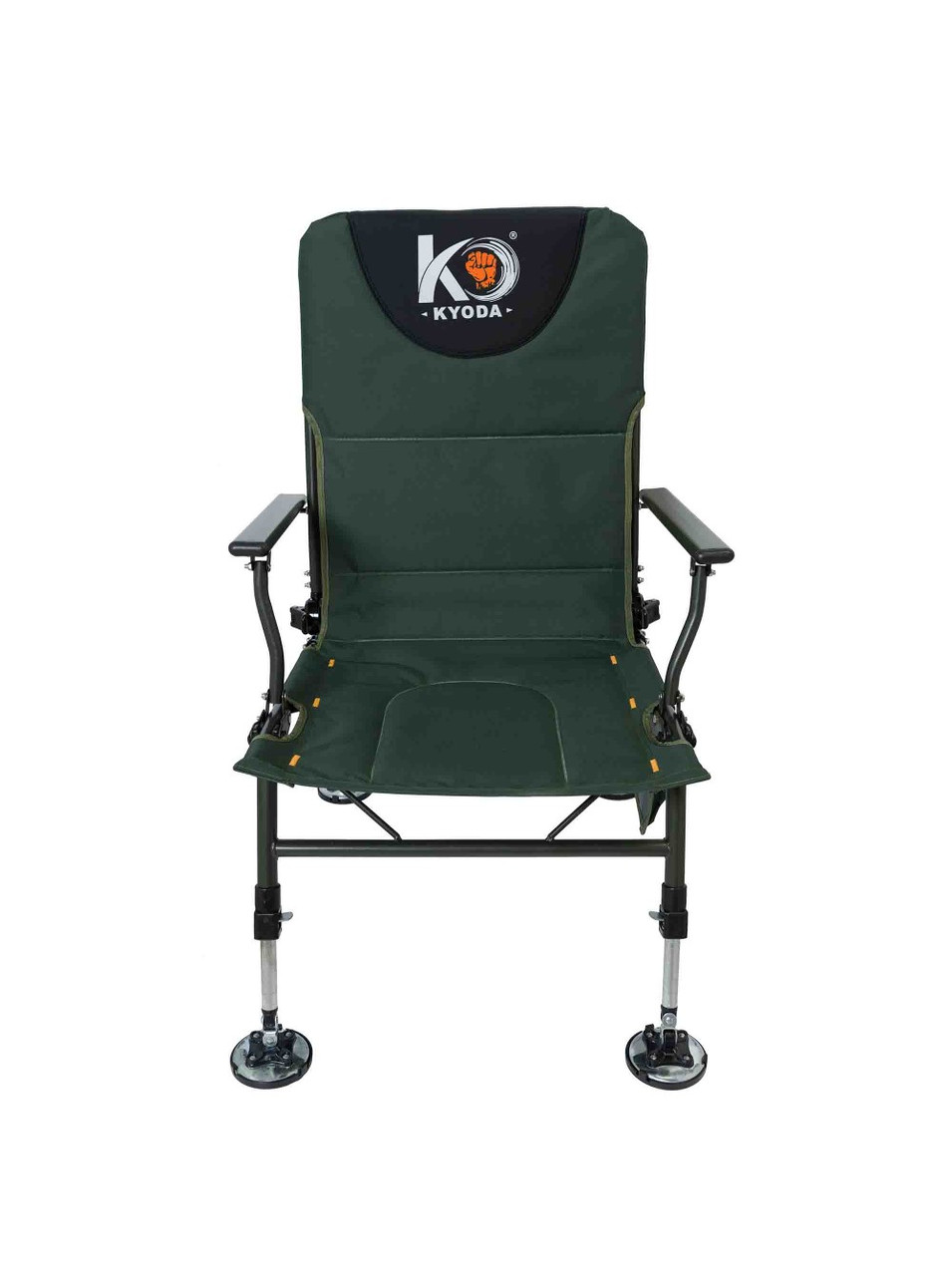 Кресло карповое"Kyoda" SK-500А 65х50х50/100, автоматическое, метал. фурнитура, зеленый ар.2335