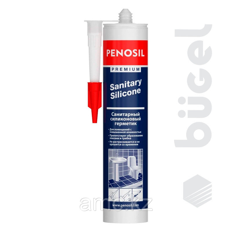 PENOSIL Premium Sanitary Silicone 280ml TRANSPARENT (санитарный прозрачный) H4181 - фото 1 - id-p91545751