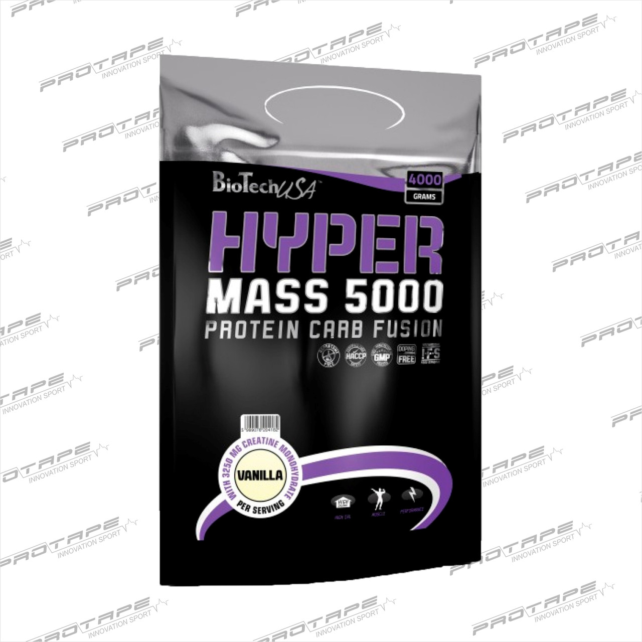 Гейнер Hyper Mass  bag  4000 gr ваниль, шоколад, малина-йогурт (фасовка 1кг и 4кг)  / BioTech EU