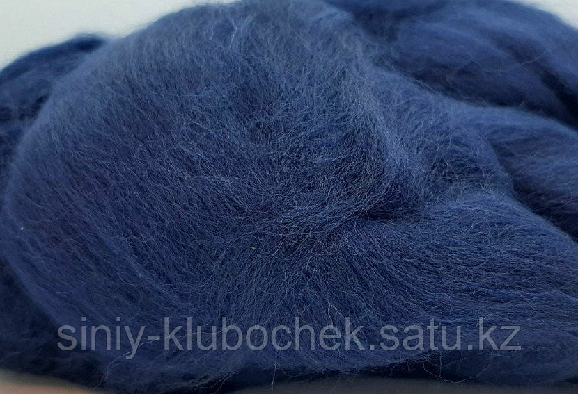 Шерсть для валяния (фелтинга) полутонкая Синий - фото 1 - id-p92546026