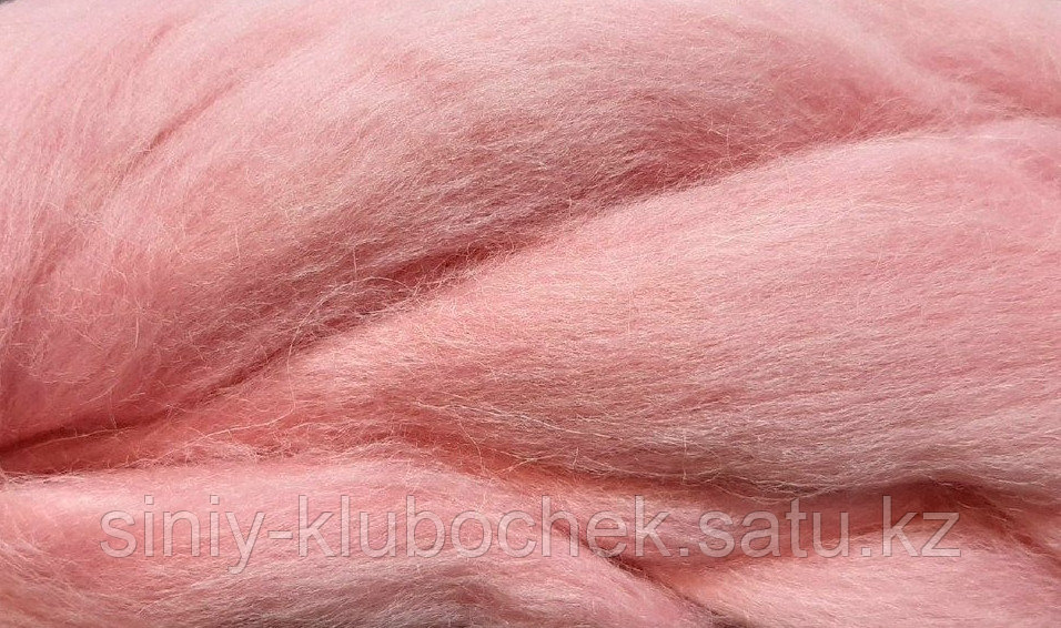 Шерсть для валяния (фелтинга) полутонкая Светло-розовый - фото 1 - id-p92546024