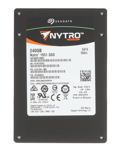 SSD SATA 240 GB Seagate Nytro 1551, XA240ME10003 7mm черный накопитель