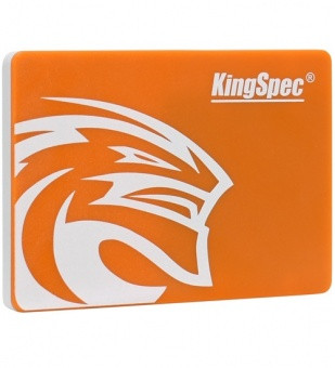 SSD SATA 256 GB KingSpec P3-256, SATA 6Gb/s оранжевый накопитель