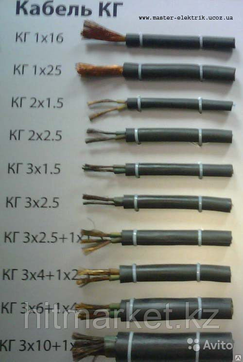 Кабель КГ 2х1,5 (ГОСТ 24334-80)