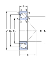 7307 BECBY подшипник SKF