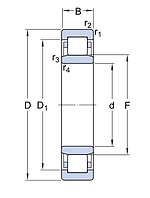 NU 316 ECP/C3   подшипник  SKF