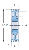 PHP 1SPA75TB    шкив SKF