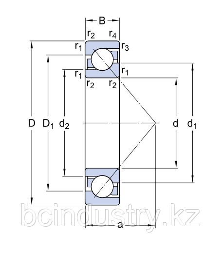 7412 BCBM  подшипник SKF