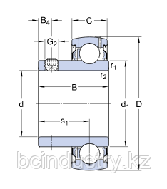 YAT 206-104   Подшипник  SKF