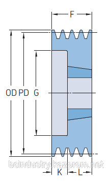 PHP 2SPB112TB шкив SKF