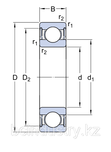 6319-2RS1/С3   подшипник  SKF