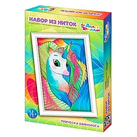 Набор для творчества Плетение нитками по гвоздикам Прическа Единорога 03685