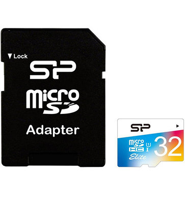 MemoryCard microSDHC 32GB, Silicon Power SP032GBSTHBU1V20SP, Class 10, +adapter