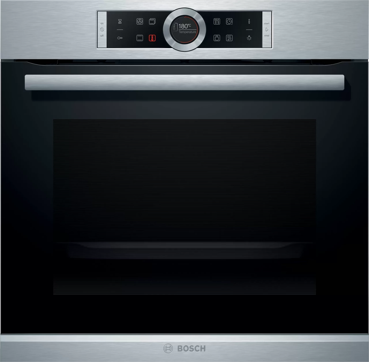 Духовой шкаф HBG635BS1 Bosch, серебристый