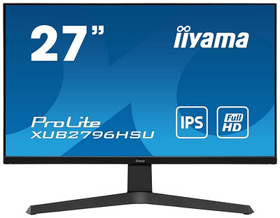 LCD 27" Iiyama XUB2796HSU-B1, 1920x1080 IPS (LED) черный