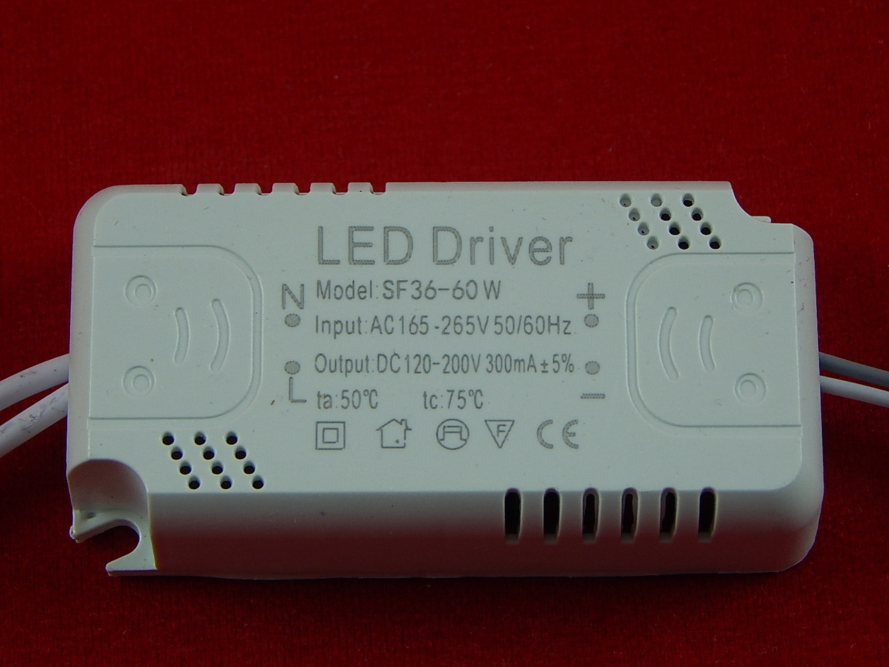 LED драйвер SF36-60W, 300 mA, 165-265V - фото 1 - id-p92591200