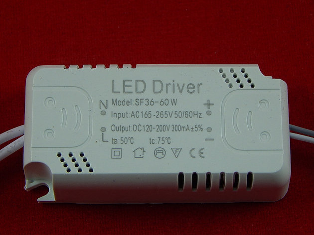 LED драйвер SF36-60W, 300 mA, 165-265V, фото 2