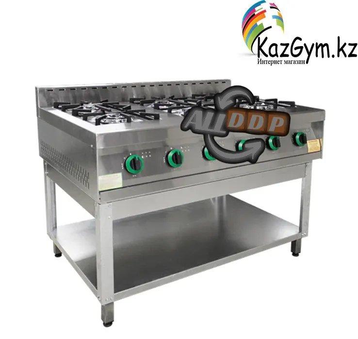 Плита газовая 6-ти конфорочная без жар. шкафа ПГ-6-01(1265х850х860 (960) мм , 21 кВт, 220 В)