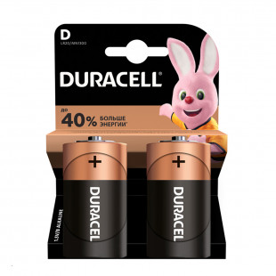 Батарейки Duracell бочонок D LR20/MN1300, 1.5 V, 2 шт./уп