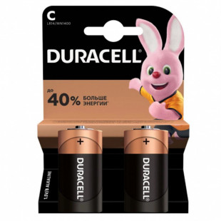 Батарейки Duracell бочонок C LR14/MN1400, 1.5 V, 2 шт./уп. - фото 1 - id-p92599253