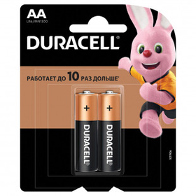 Батарейки Duracell пальчиковые AA LR6/MN1500, 1.5 V, 2 шт./уп.