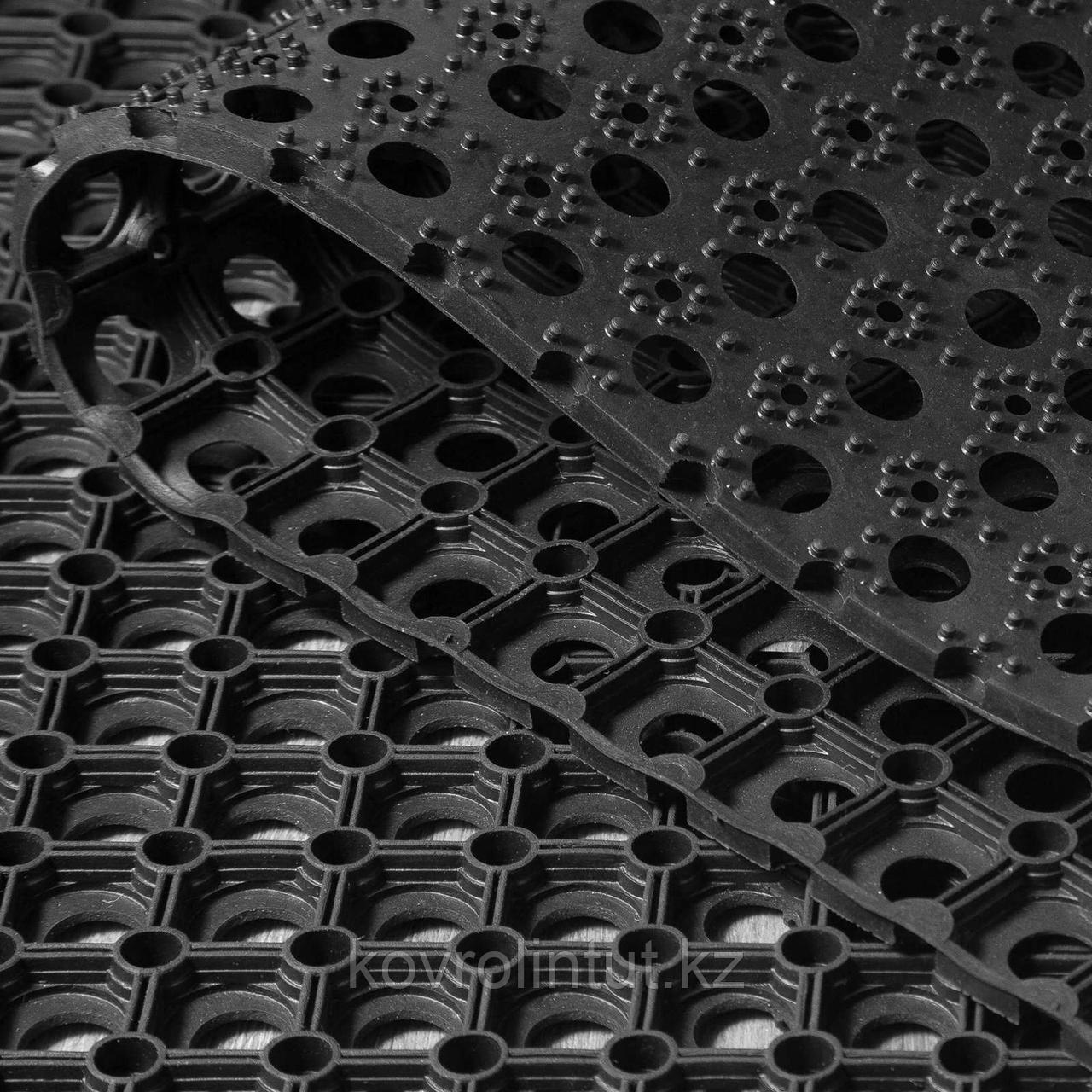 Коврик резиновый Ринго-мат 100х150 см, 16 мм, черный - фото 3 - id-p92606486