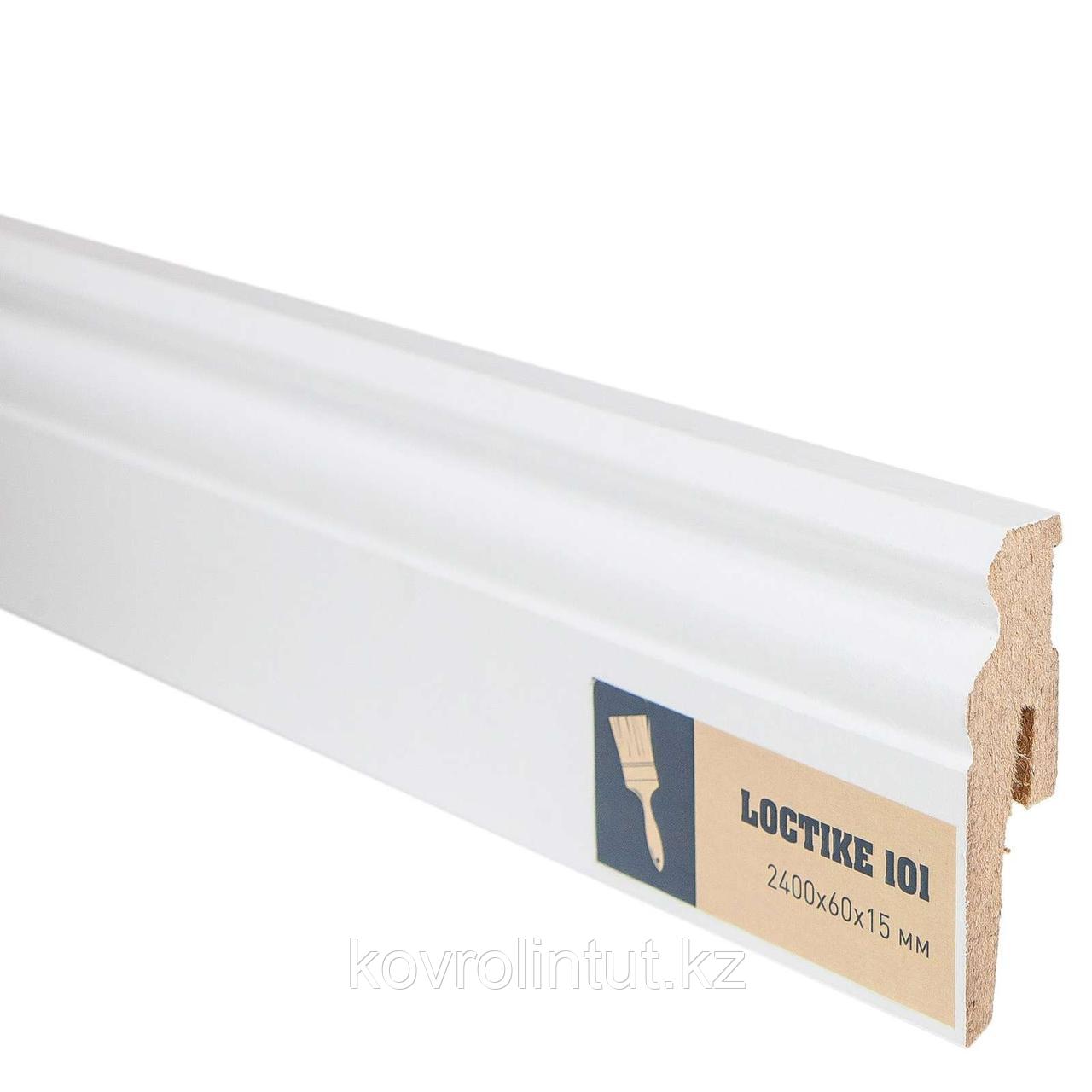 Плинтус Arbiton Loctike 101, МР0601, белый, 2420х60х15 мм.