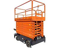 Подъемник ножничный GROST Tower Drive 500-9 с выдвижной платформой