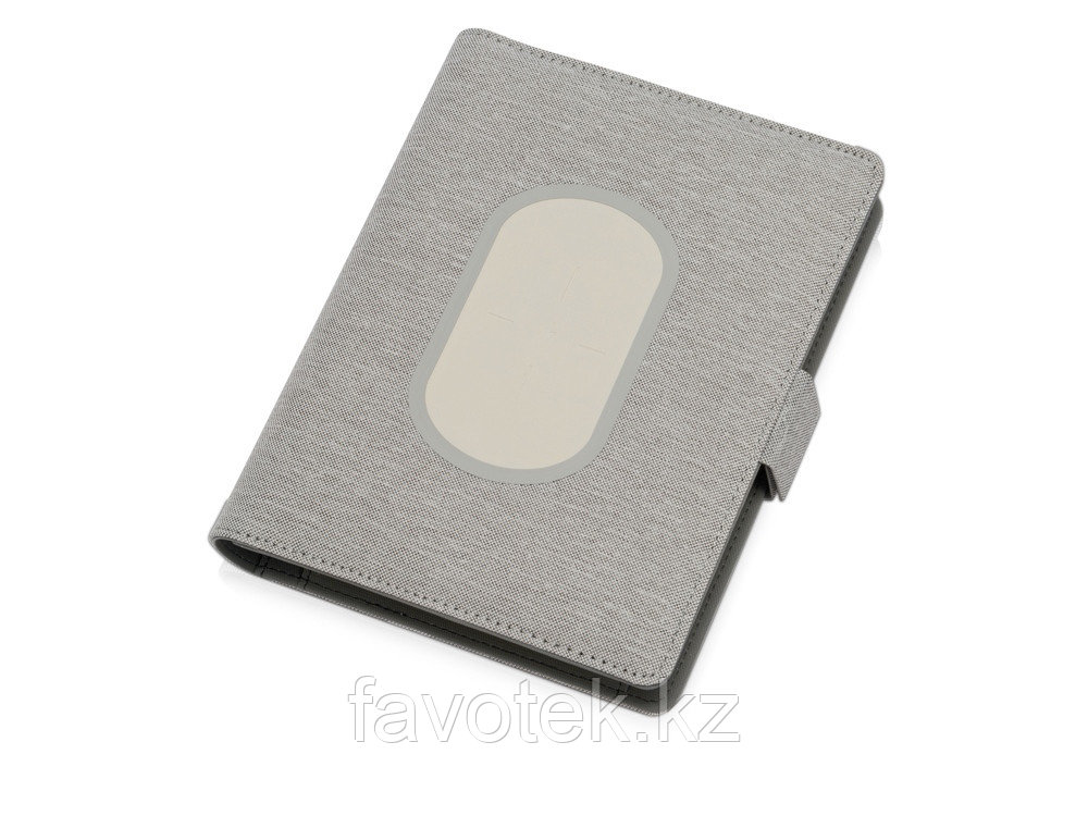 Органайзер с беспроводной зарядкой 5000 mAh Powernote, светло-серый ...