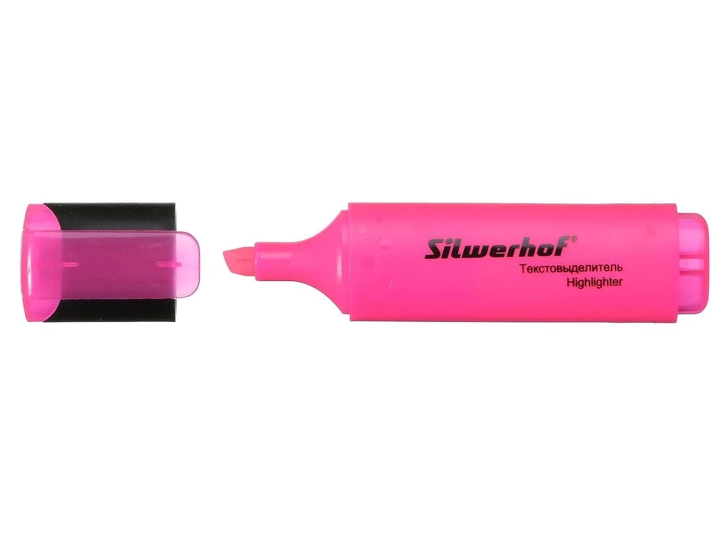 Текстовыделитель SILWERHOF "Blaze" 1-4 мм, розовый