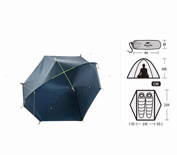 naturehike cloud up 2 10d