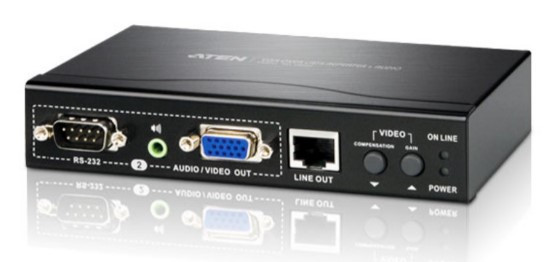 Повторитель VGA-сигнала по кабелю Cat 5, интерфейсами передачи звука, RS-232 и функцией Dual Output (1600 x 12