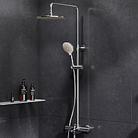 F0780564 Like душ система, набор: смеситель для ванны и душа с термостатом, верхний душ d 250 мм, ручной душ