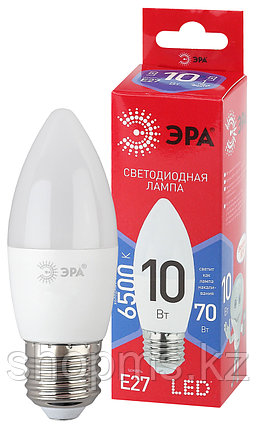 Лампы СВЕТОДИОДНЫЕ ЭКО LED В35-10W-865-E27 R ЭРА  (диод, свеча, 10Вт, хол, Е27), фото 1