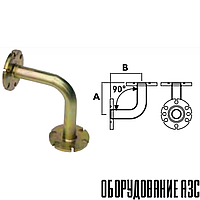 Фланцевое соединение угол между входами 90'