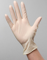 Латексные перчатки неопудренные белые, стерильные