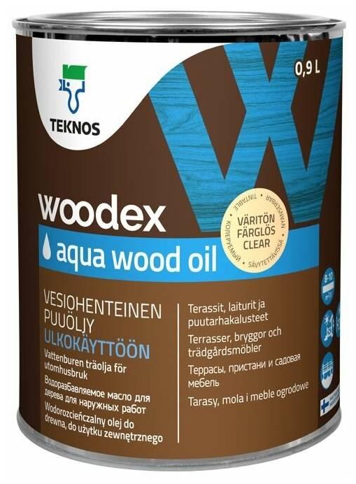 Террасное масло TEKNOS WOODEX AQUA OIL 0,9 л - фото 1 - id-p92636876